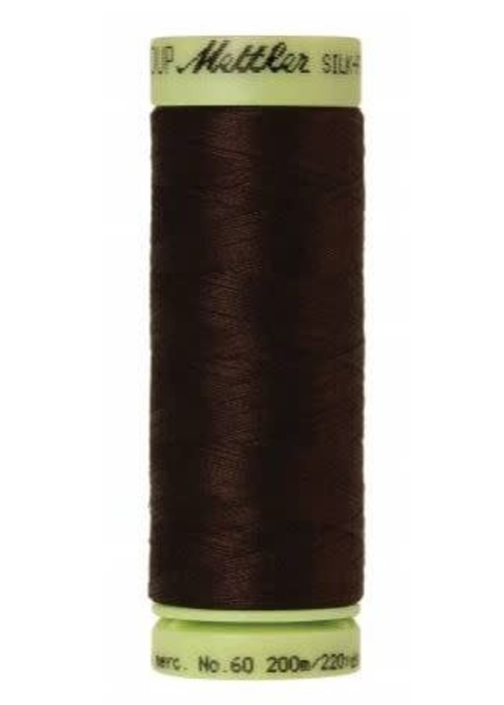 Mettler Threads Mettler – Cotton Thread – Silk Finish –  Dark Brown 200m/220yds - #1002