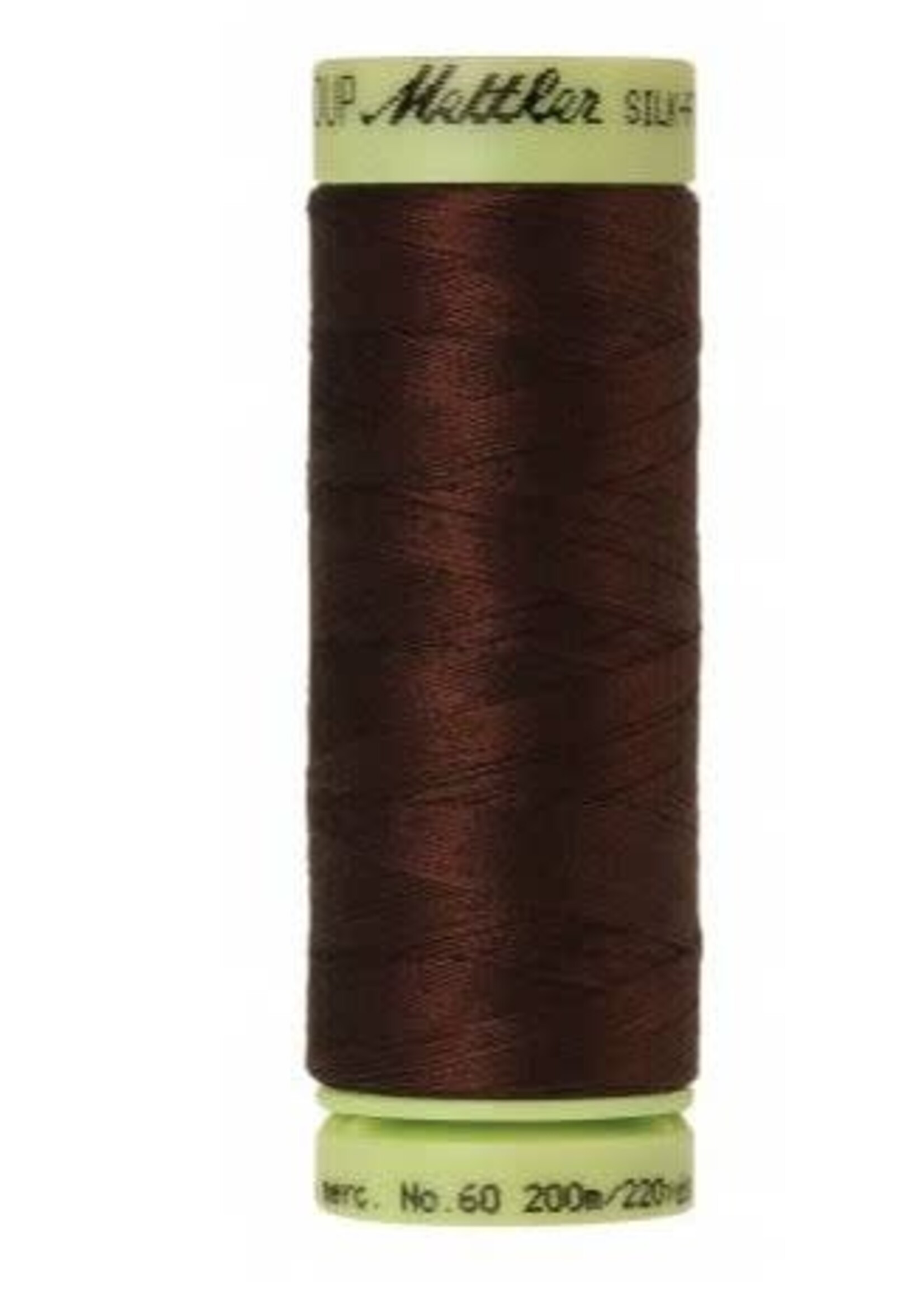 Mettler Threads Mettler Silk-Finish 60wt Solid Cotton Thread 220yd/200M #0173 Friar Brown