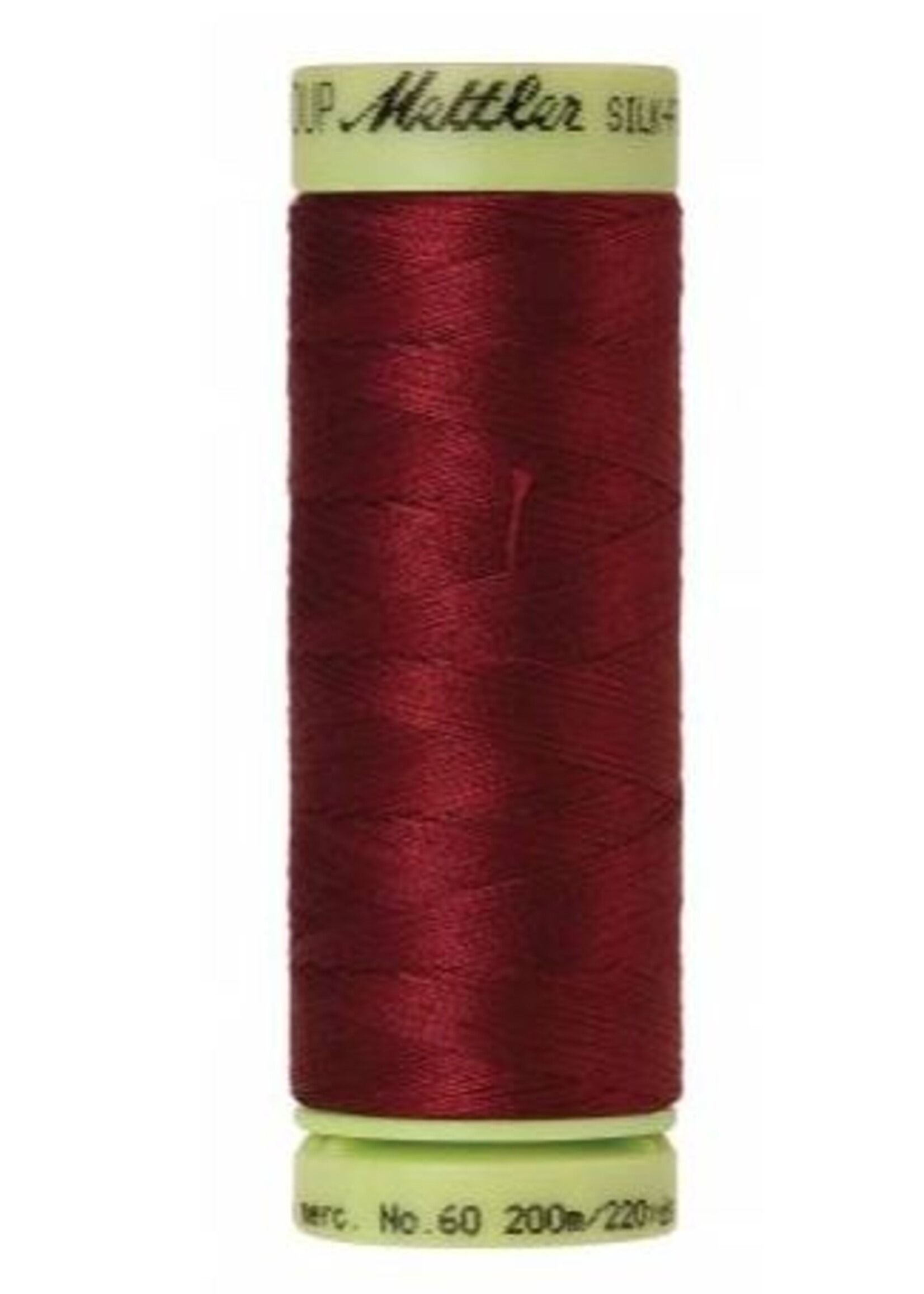 Mettler Threads Mettler silk finish 60wt solid cotton thread 220yd/200m #1348 Blue Elderberry