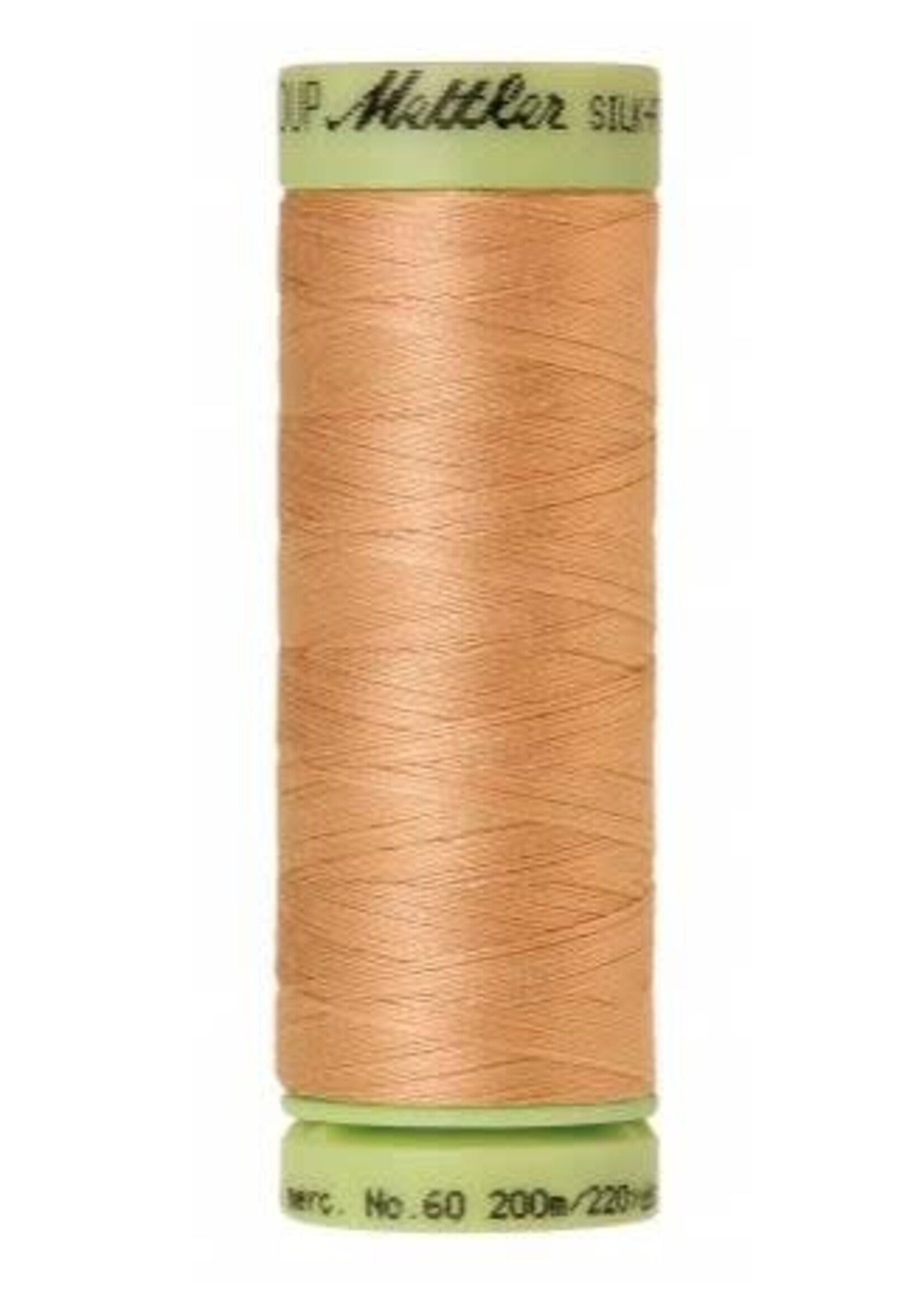 Mettler Threads Mettler Silk Finish 60wt Solid Cotton Thread 220yds/200m #0260 Oat Straw