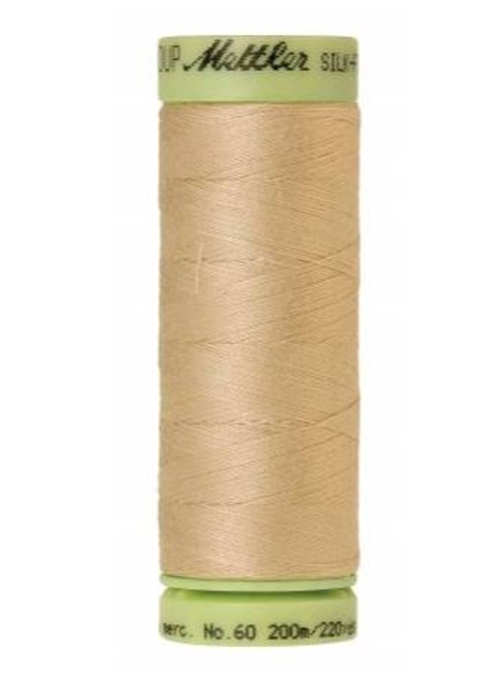 Mettler Threads Mettler Silk-Finish 60wt Solid Cotton Thread 220yd/200M #0537 Oat Flakes