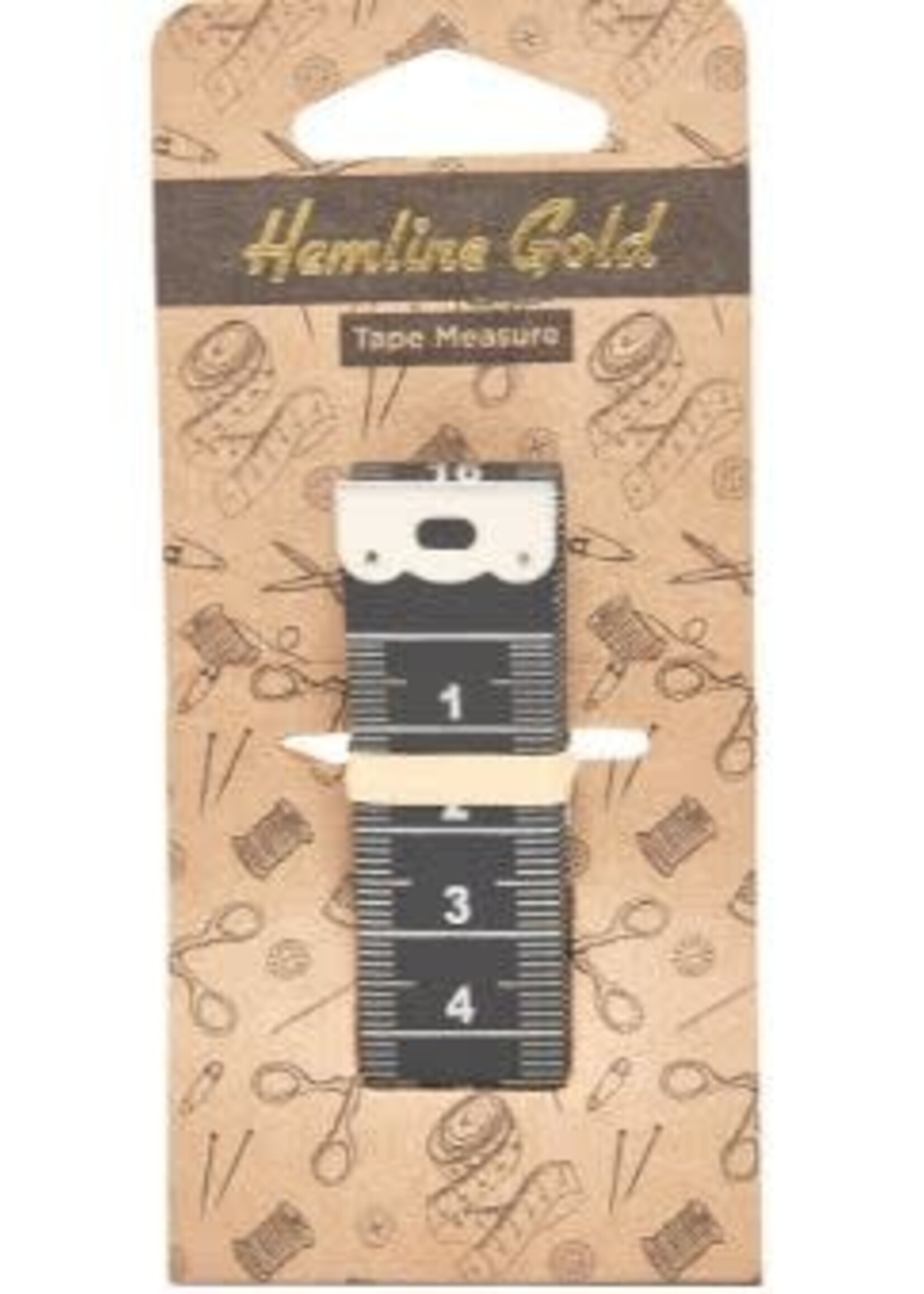 H.A. KIDD Hemline Gold Tape Measure