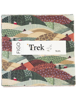 FIGO Fabrics Trek - Tiles - 10in/25.4cm Squares - Layer Cake - 42pcs