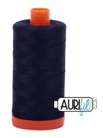 Aurifil Aurifil Mako - Cotton Thread - Solid - 50wt - 1300m/1422yds - Very Dark Navy #2785