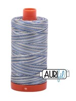 Aurifil Aurifil Mako - Cotton Thread - Variegated - 50wt - 1300m/1422yds - Lemon Blueberry #4649