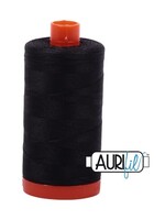 Aurifil Aurifil Mako Cotton Thread Solid 50wt 1422yds 4241 Very Dark Grey