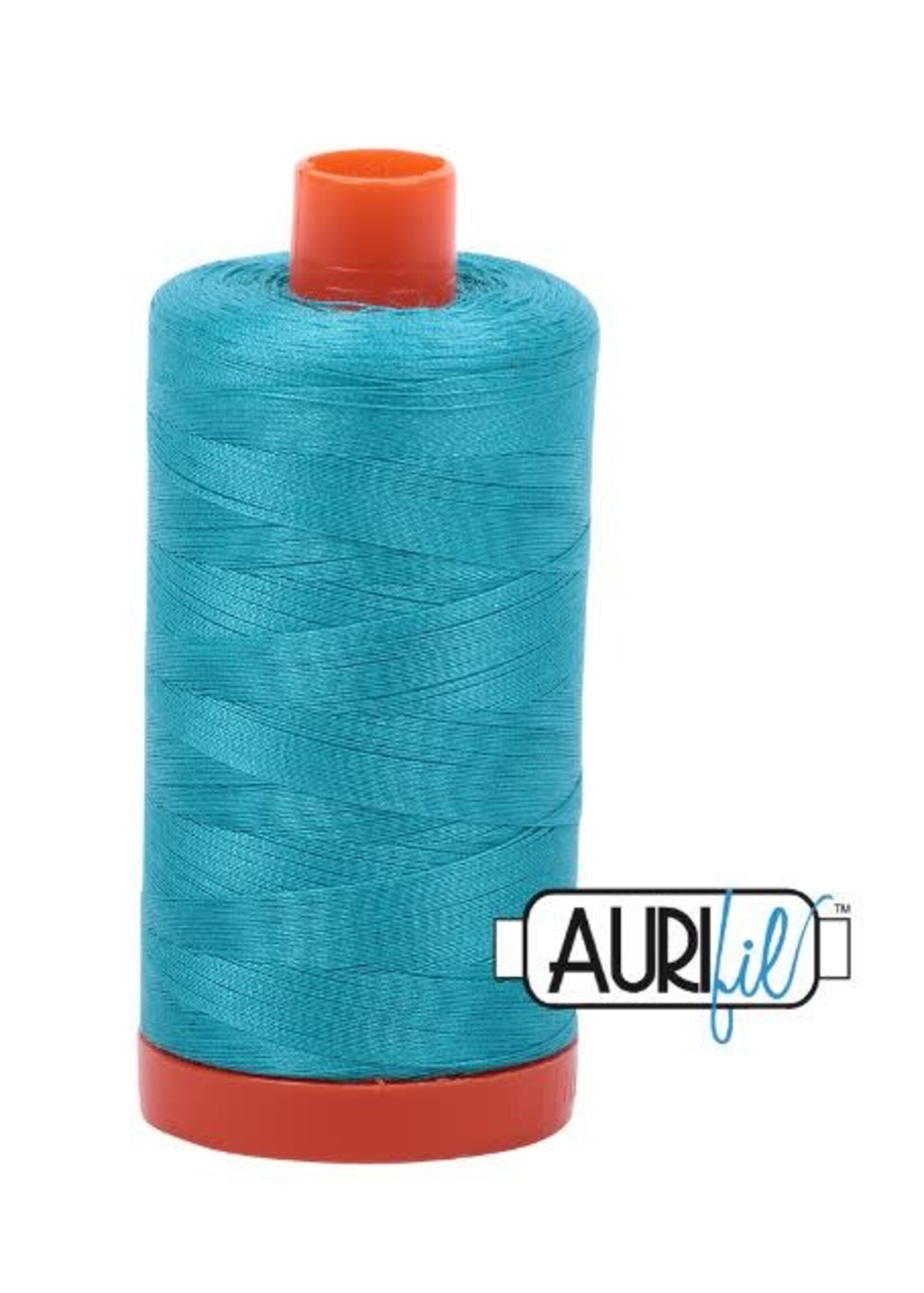 Aurifil Aurifil Mako Cotton Thread Solid 50wt 1422yds 2810 Turquoise