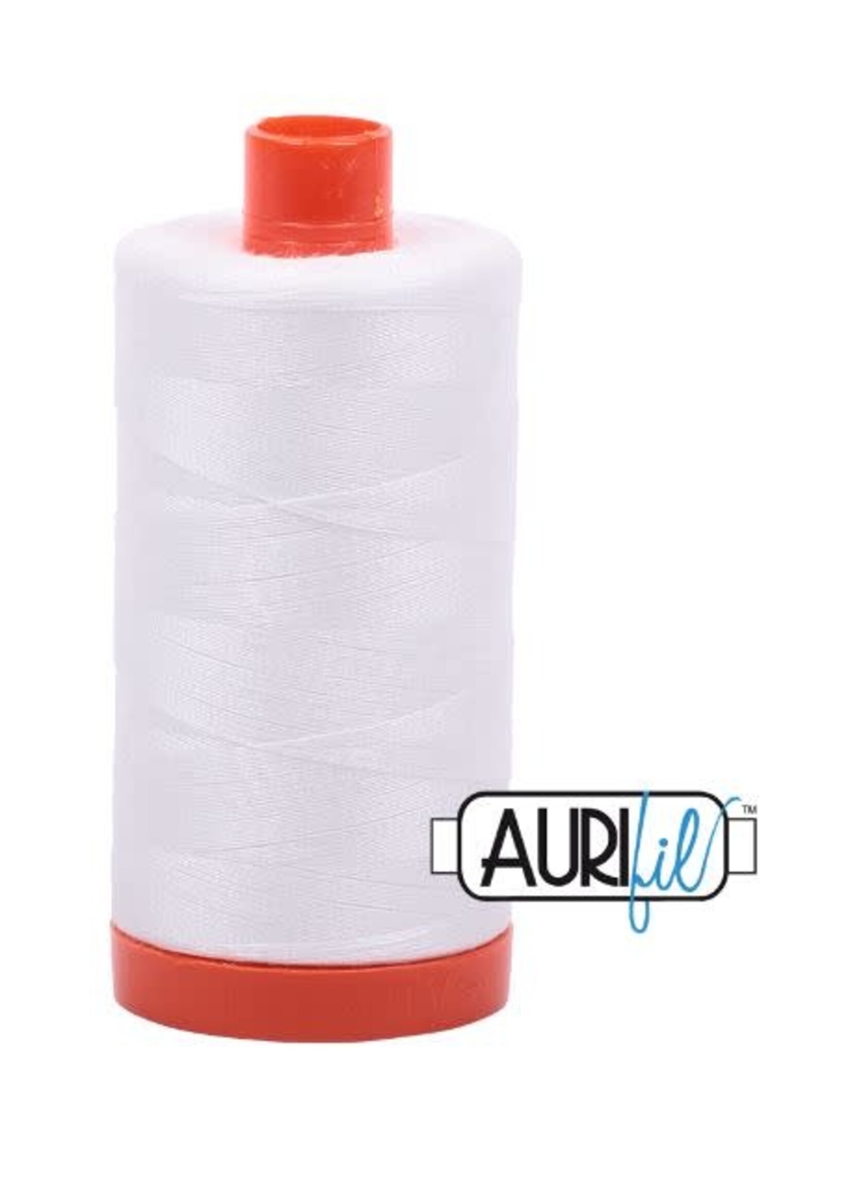 Aurifil Aurifil Mako - Cotton Thread - Solid - 50wt - 1300m/1422yds - Natural White #2021
