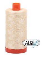 Aurifil Aurifil Mako - Cotton Thread - Solid - 50wt - 1300m/1422yds - Light Lemon #2110