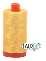 Aurifil Aurifil Mako - Cotton Thread - Solid - 50wt - 1300m/1422yds - Pale Yellow #1135