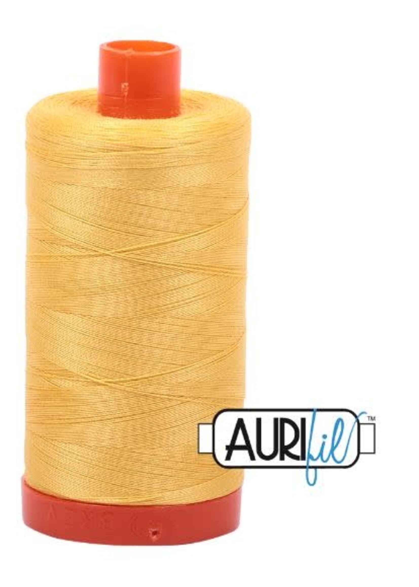Aurifil Aurifil Mako - Cotton Thread - Solid - 50wt - 1300m/1422yds - Pale Yellow #1135