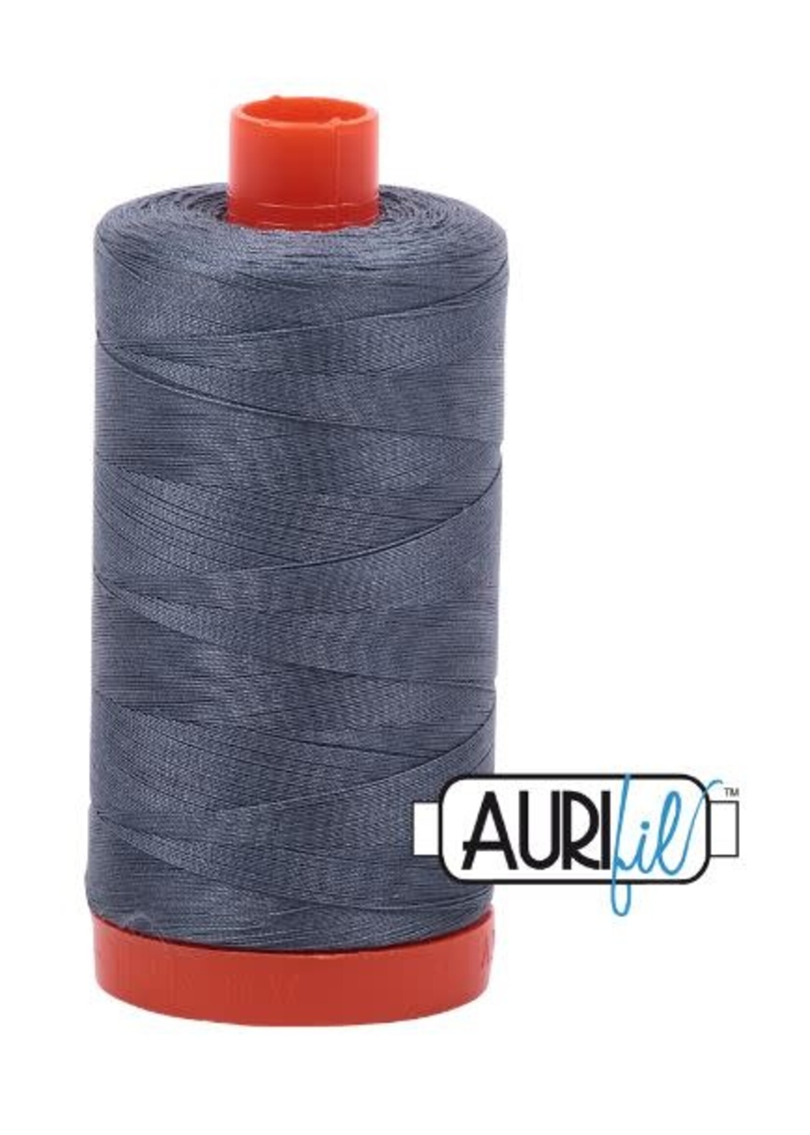 Aurifil Aurifil Mako - Cotton Thread - Solid - 50wt - 1300m/1422yds - Dark Grey #1246
