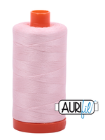 Aurifil Aurifil Mako - Cotton Thread - Solid - 50wt - 1300m/1422yds - Pale Pink #2410