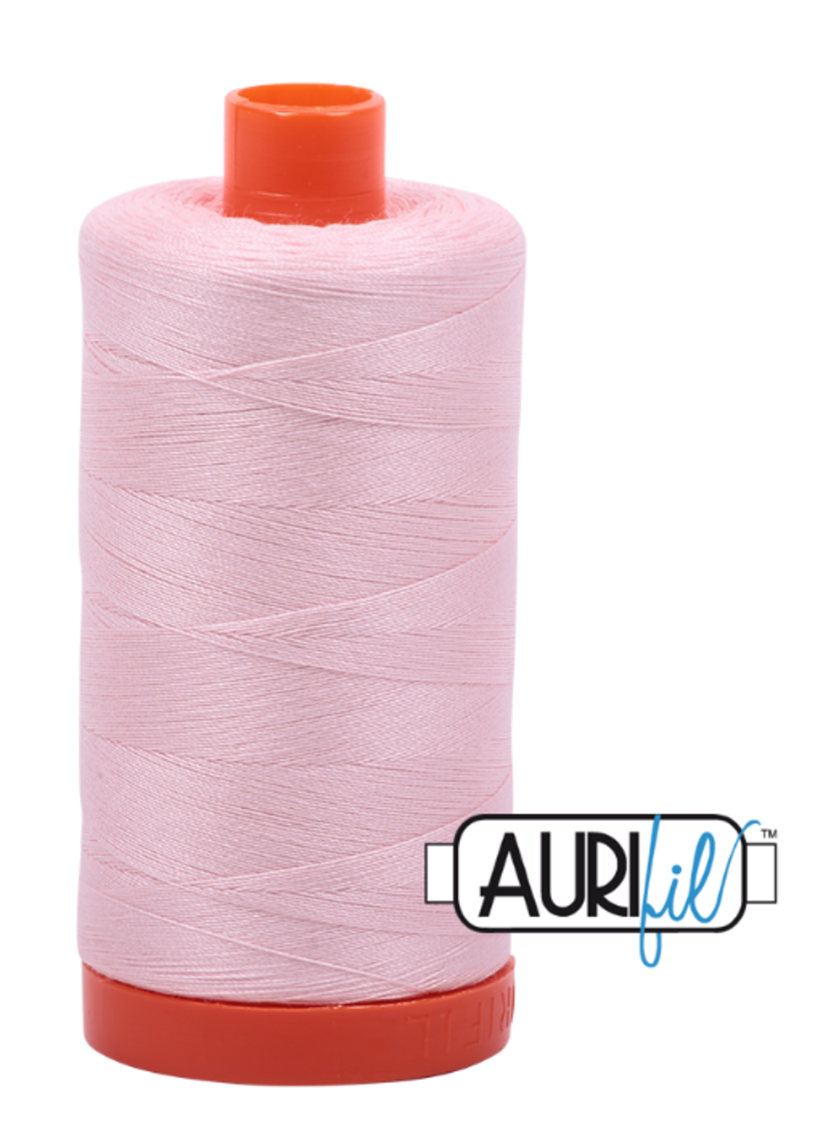 Aurifil Aurifil Mako - Cotton Thread - Solid - 50wt - 1300m/1422yds - Pale Pink #2410