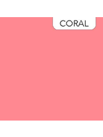 Northcott Colorworks Premium Solid- Coral- Per 1/2 Meter
