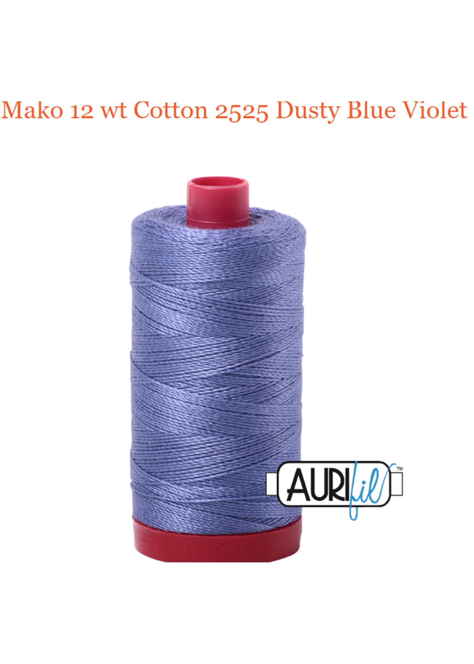 Aurifil Aurifil Mako Cotton Thread Solid 50wt 1422yds 2525 Dusty Blue Violet