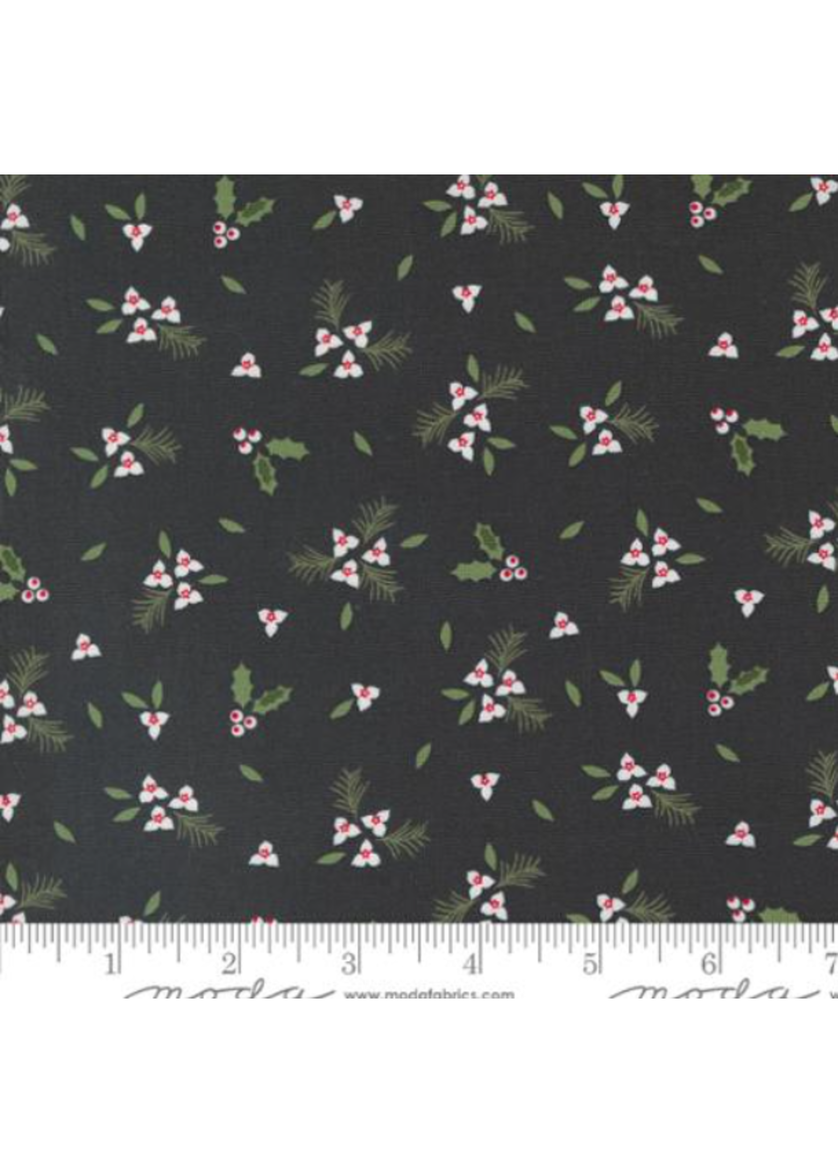 Moda Starberry-Charcoal-Per 1/2 meter
