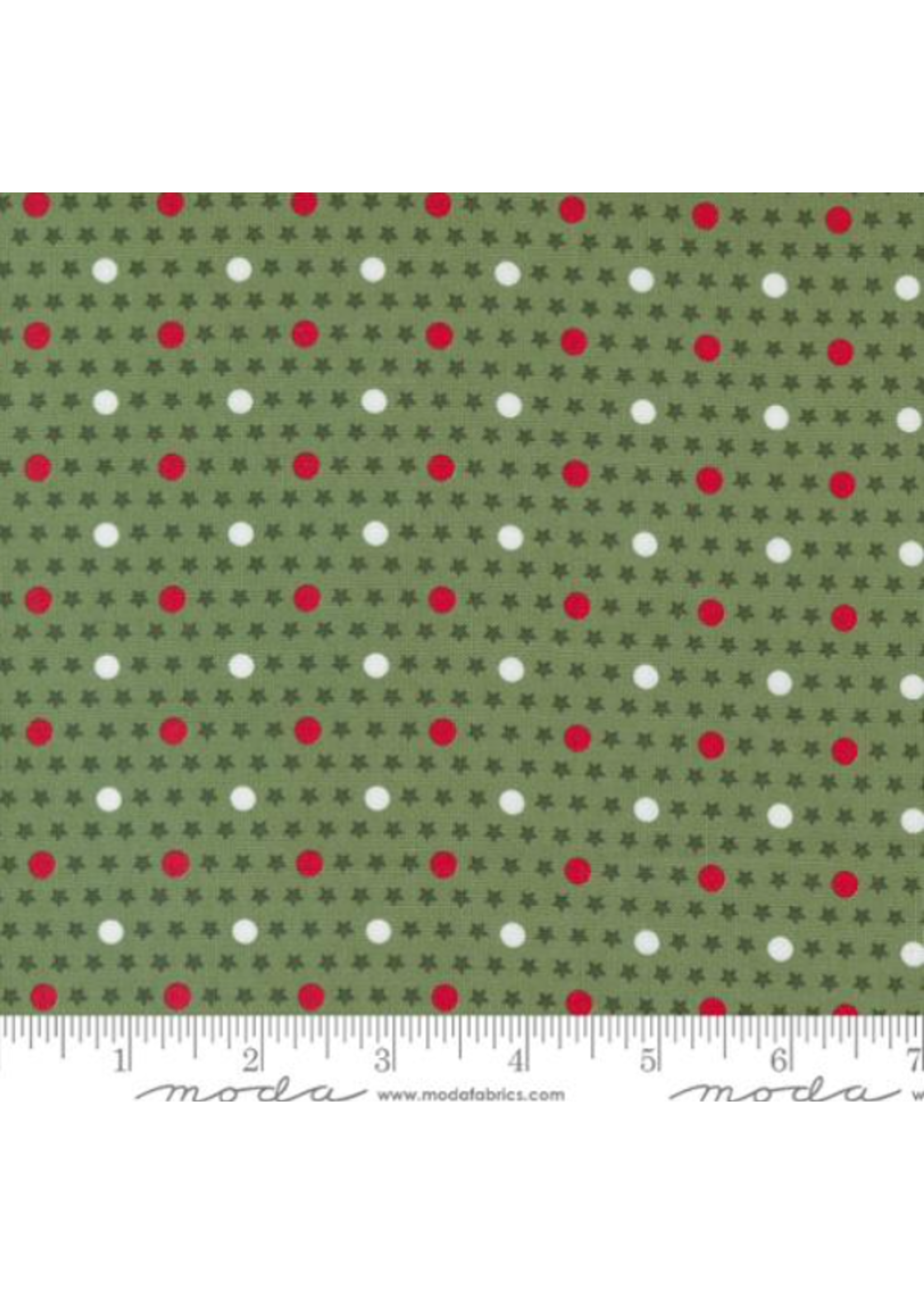 Moda Starberry-Green-Per 1/2 meter