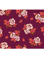 FIGO Fabrics Wild Abandon-Plum- Per 1/2 meter