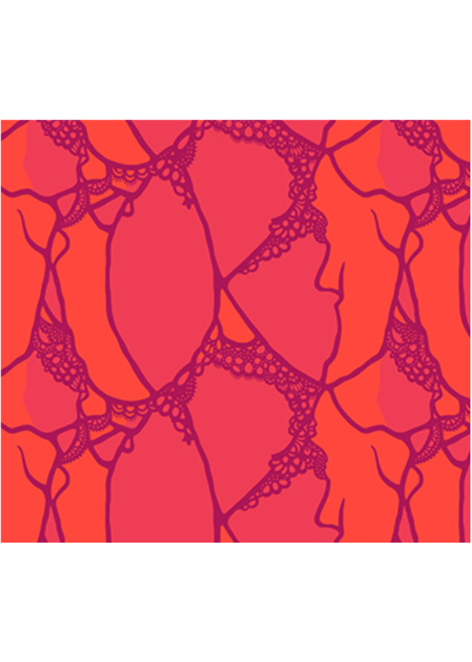 FIGO Fabrics Wild Abandon-Plum- Per 1/2 meter