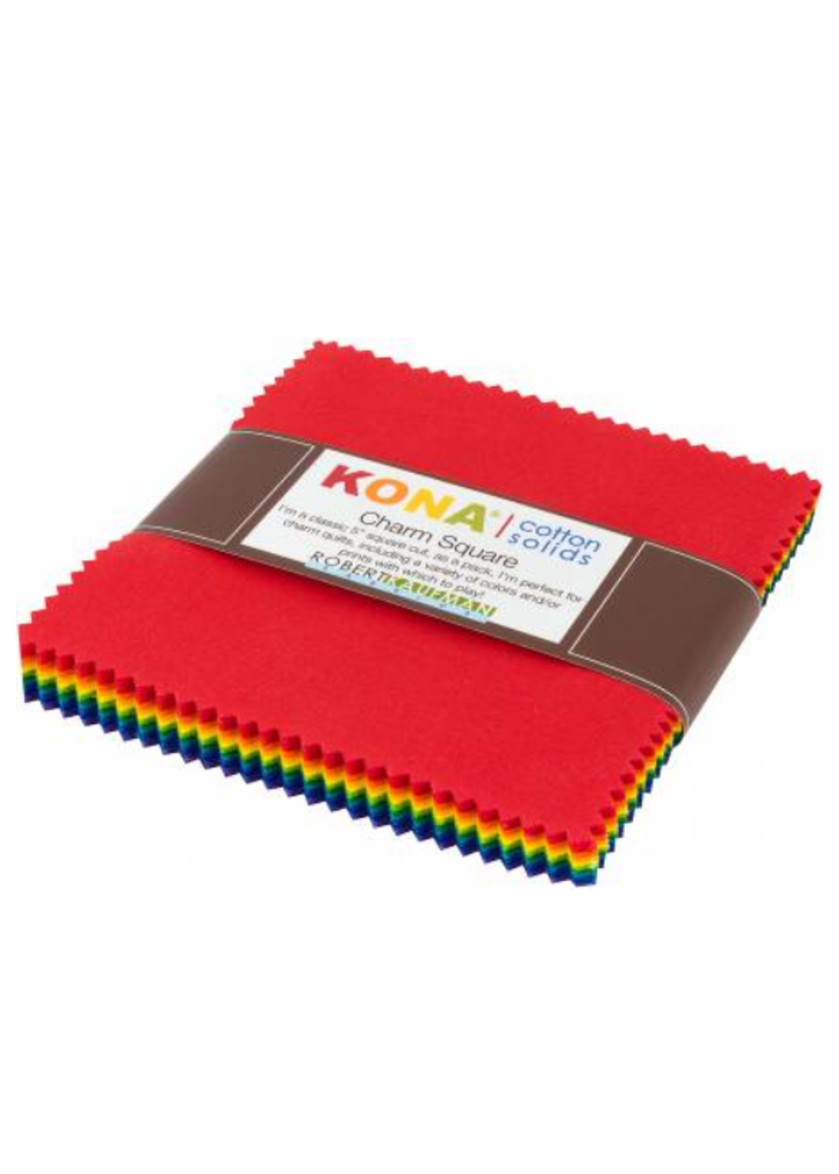 kona 5in Squares Kona Cotton Bright Rainbow Palette, 42pcs