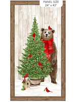 Northcott Beary Merry Christmas panel
