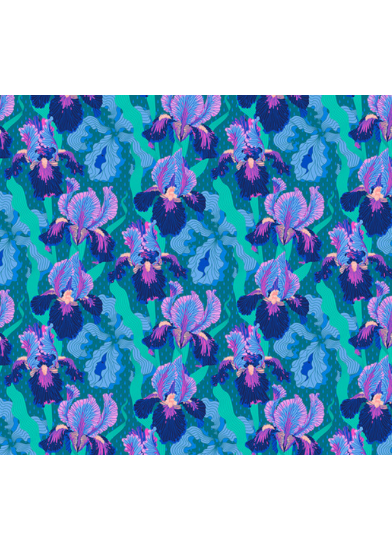 FreeSpirit Fabrics Mythical- Small Mythical Iris   1 unit = 10 cm = 4 inches