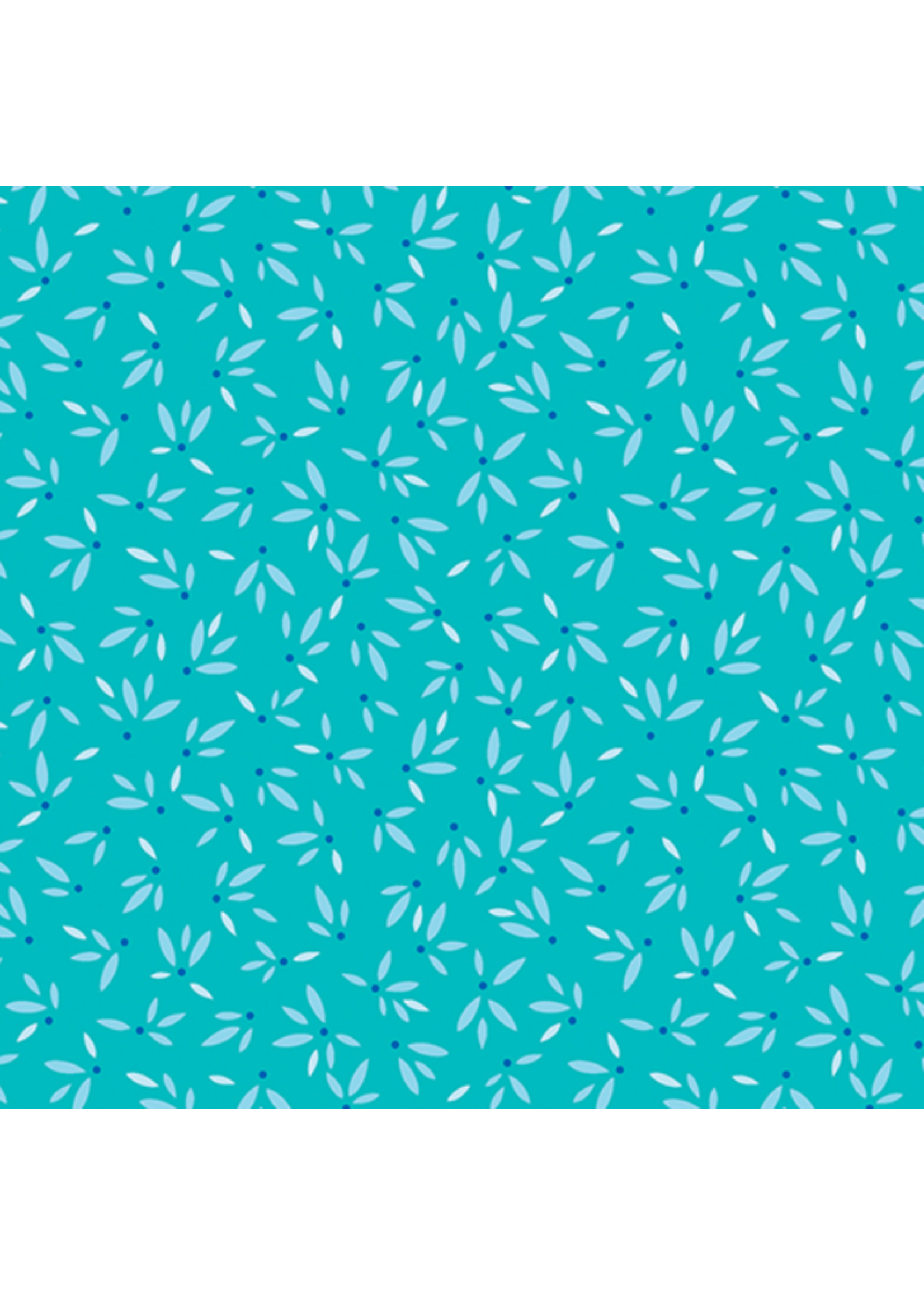 Benartex Flora & Fauna-Midnight- Turquiose    1 unit = 10 cm = 4 inches