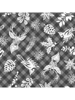 Blank Quilting Holiday Style-grey-Per 1/2 Meter