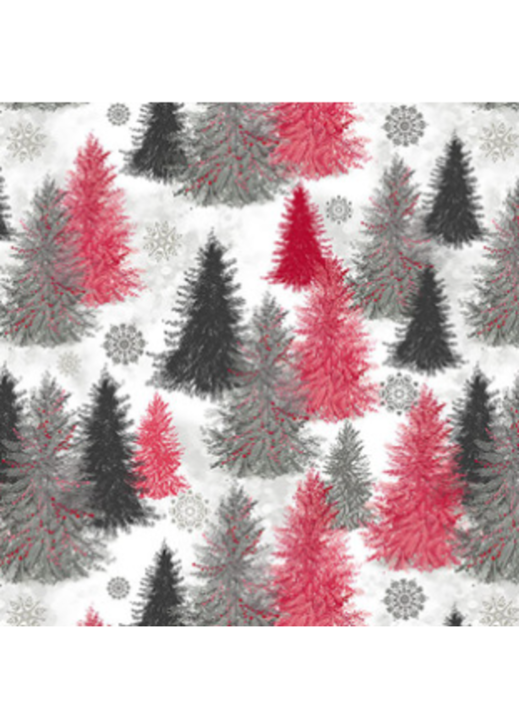 Blank Quilting Holiday Style-red-Per 1/2 Meter