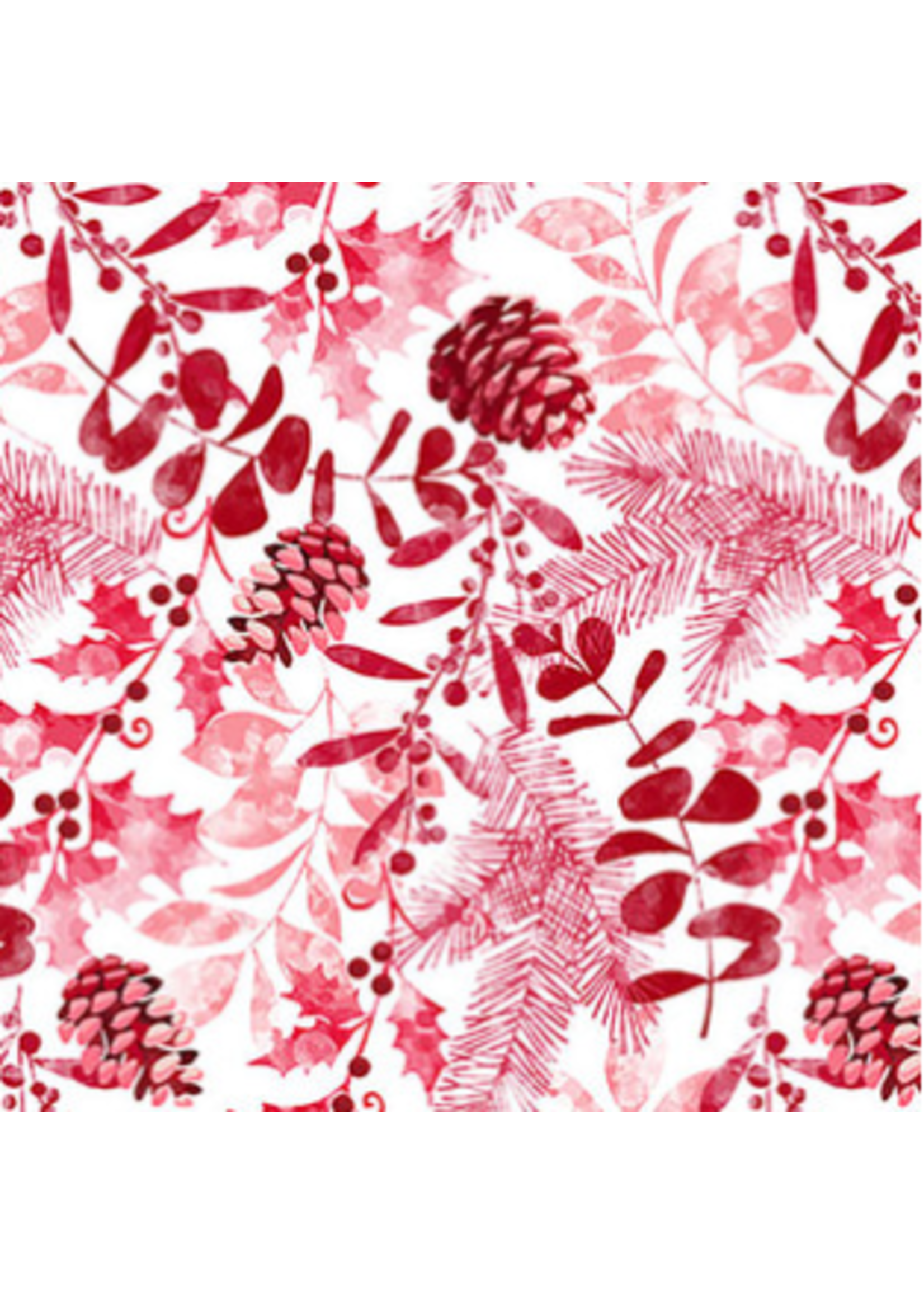 Blank Quilting Holiday Style-red-Per 1/2 Meter