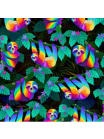 Timeless Treasures Slow & Steady- Sloth- Per 1/2 Meter