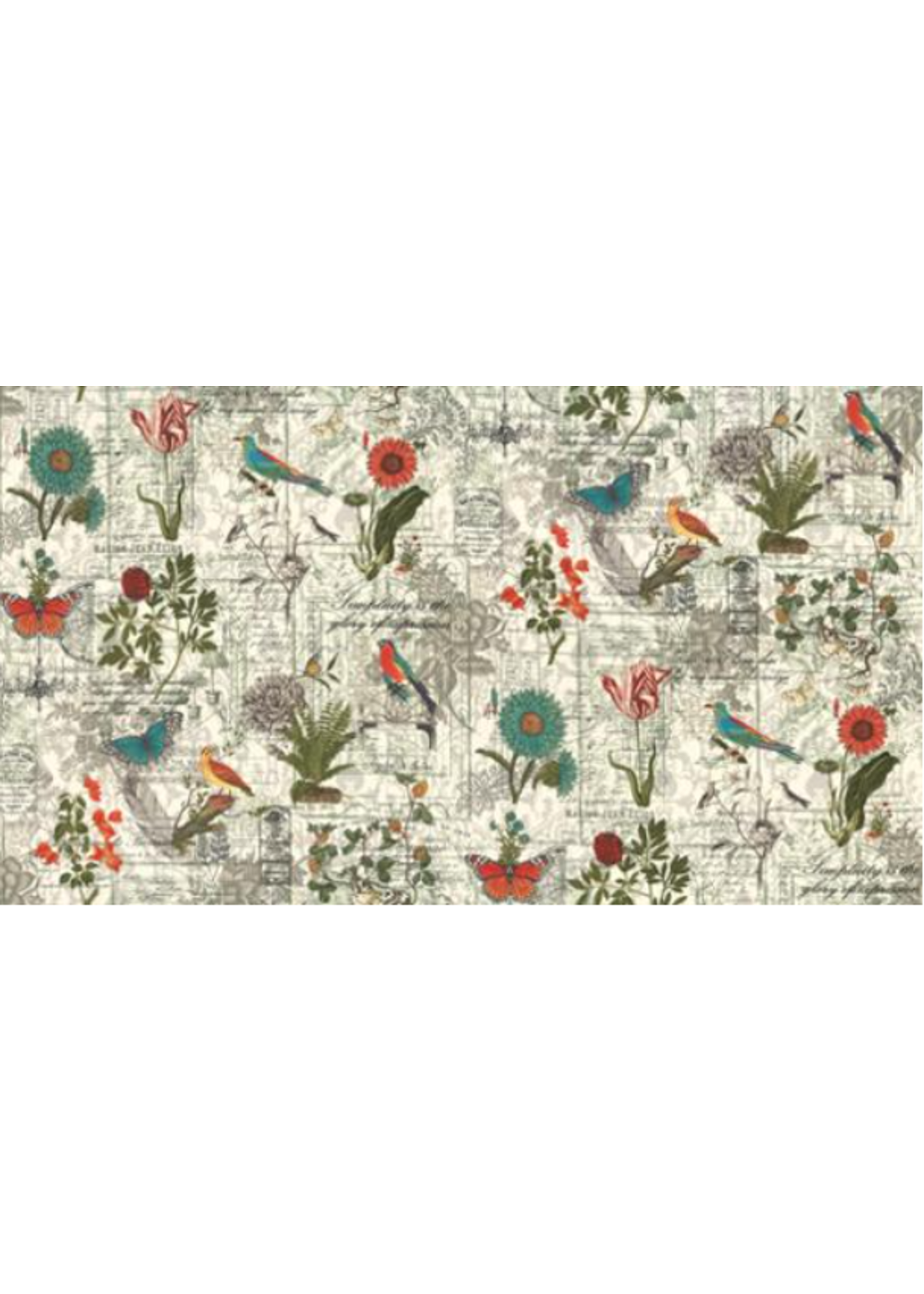 Moda 3 Sisters Favorites Collages-Porcelain- Per 1/2 Meter