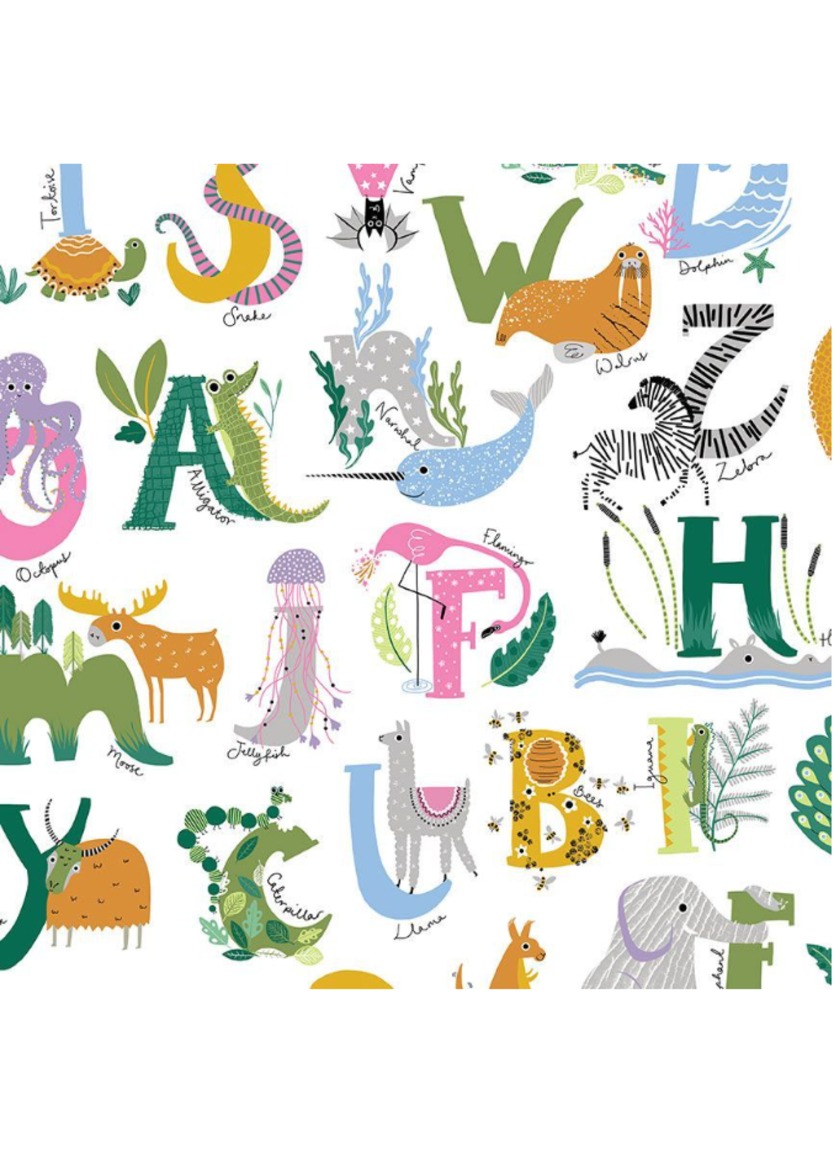 Dear Stella Alphabet Soup  ABC'S- Per 1/2 meter - 50%