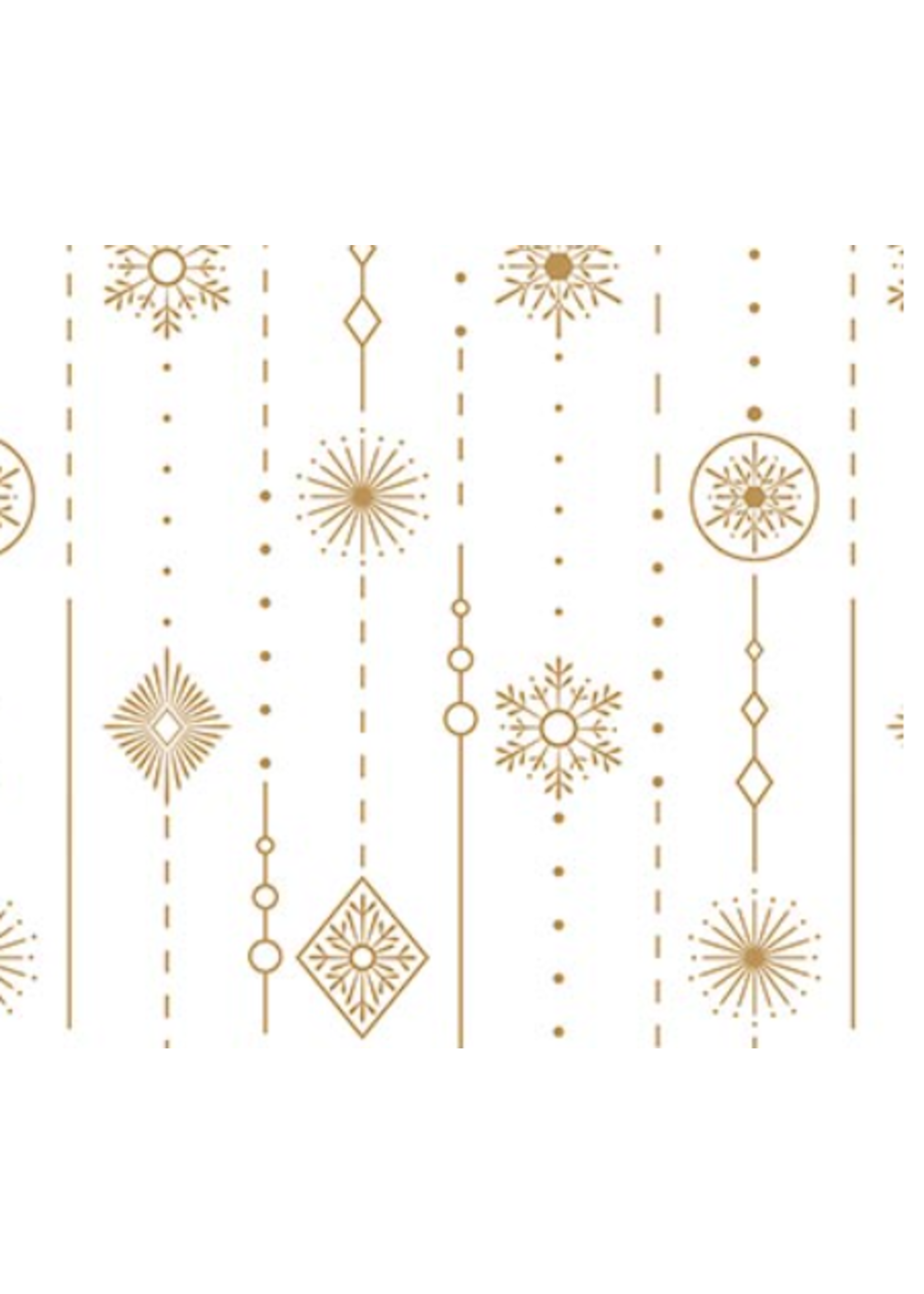 Northcott Sparkle White Stripe