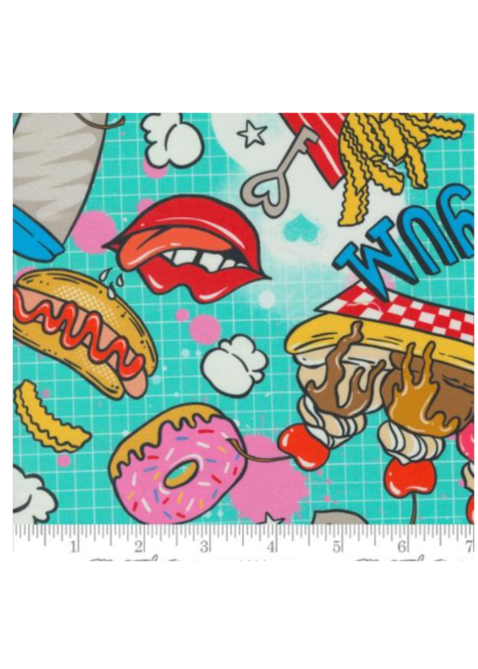 Trend Tex Snack Shack Blue Razz priced per 1/2 meter