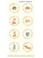 Northcott WOODLAND BABES CREAM MULTI PER 1/2 METER