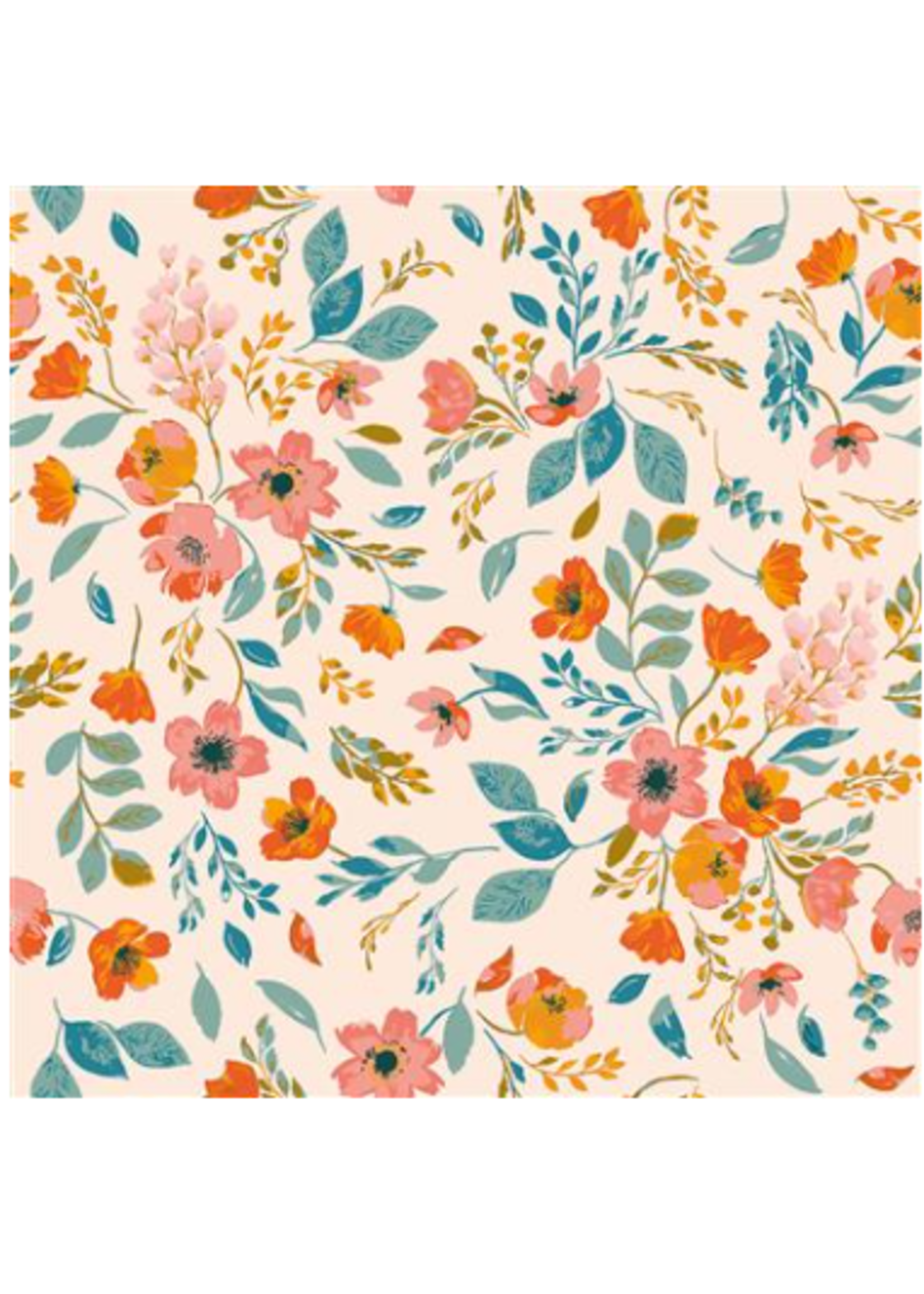 Clothworks "Stephanie" Light Coral  1 Unit=10 cm = 4 inches