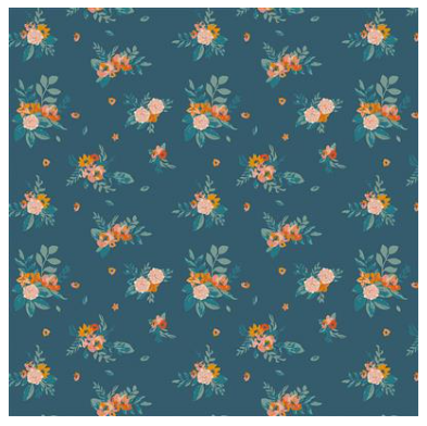 "Stephanie" Dark Teal - Per half meter - Castle Sewing Centre