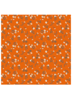 Clothworks "Stephanie" Orange - Per half meter