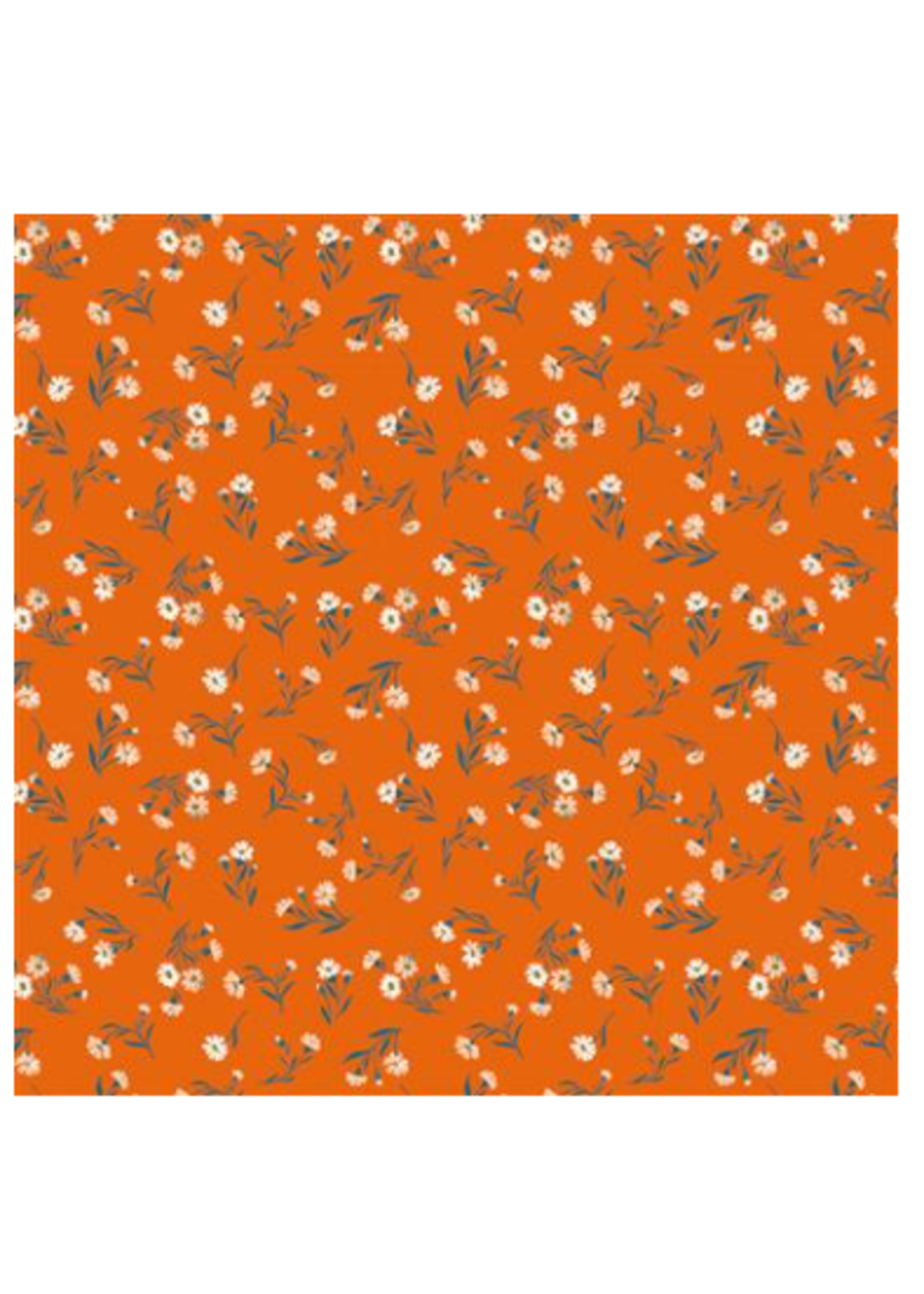 Clothworks "Stephanie" Orange - Per half meter