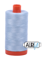 Aurifil Aurifil Mako Cotton Thread Solid 50wt 1422yds 2710 Light Robbins Blue