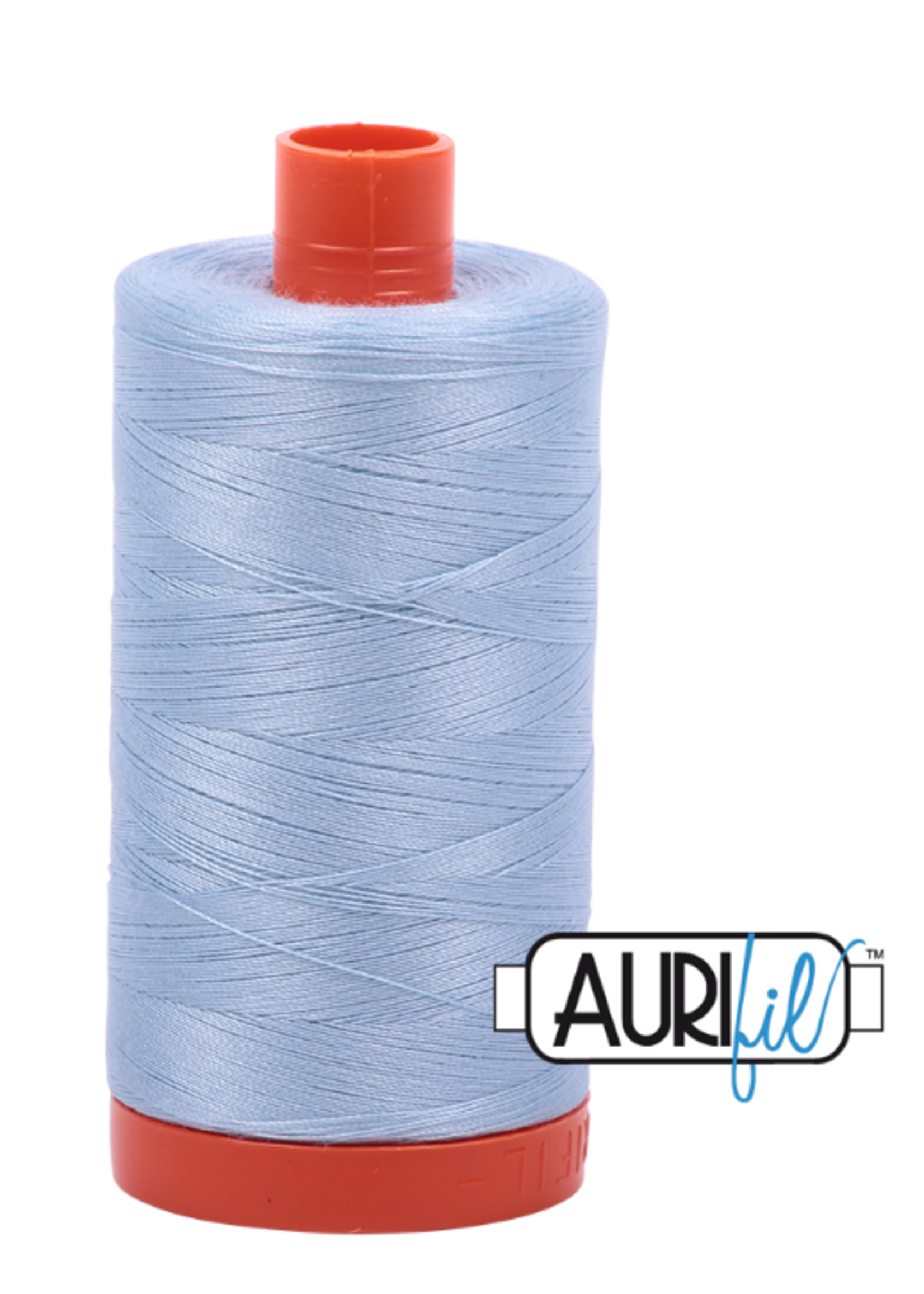 Aurifil Aurifil Mako - Cotton Thread - Solid - 50wt - 1300m/1422yds - Light Robbins Blue #2710