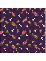 Dear Stella PHOEBE SNAKE BOUQUET PURPLE PRICED PER 1/2 METER