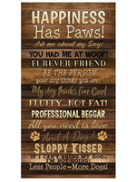 Timeless Treasures HAPPINESS HAS PAWS  PANEL