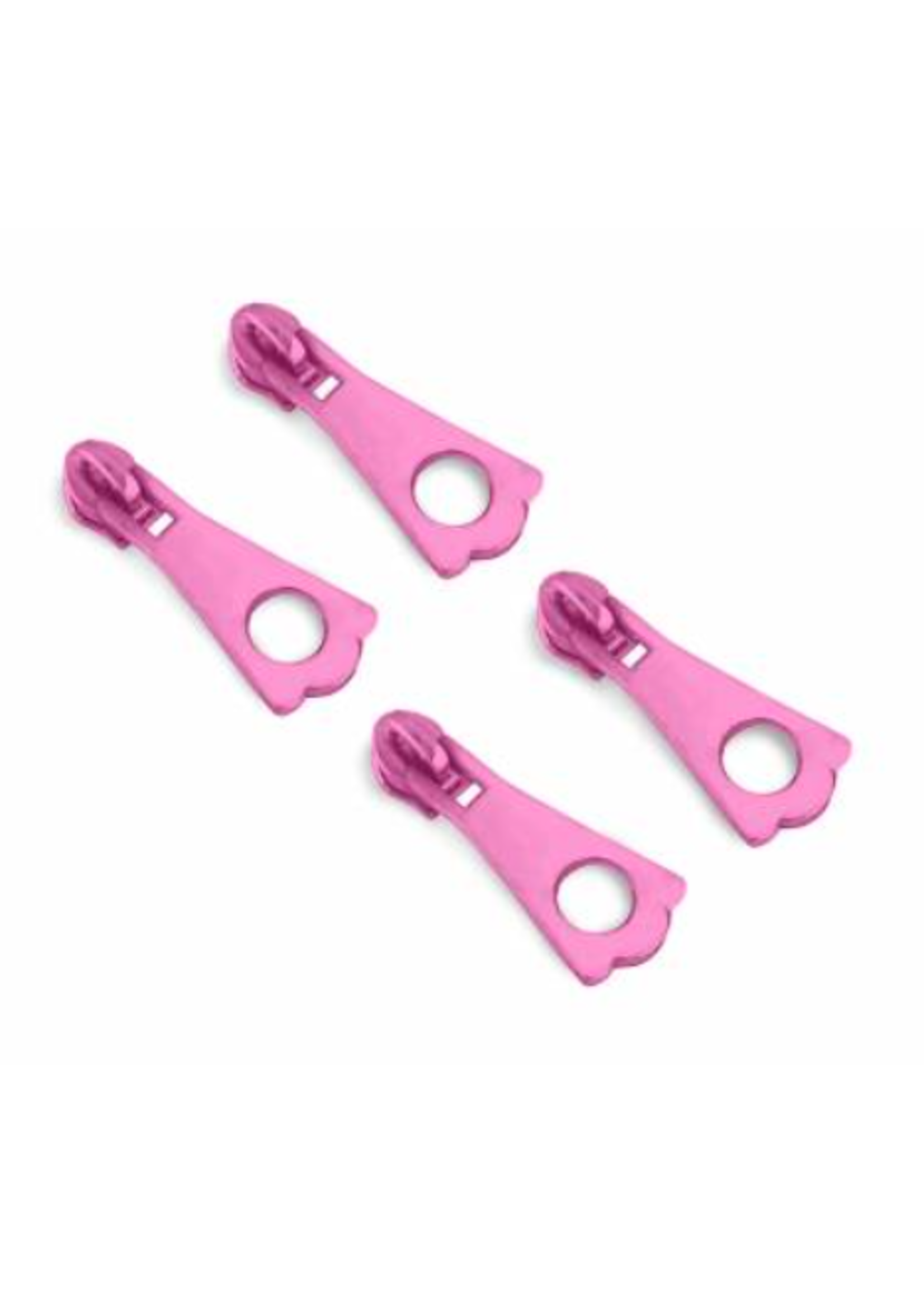 Tula Pink Tula Pink - Zipper Sliders with Pulls - XL - #5 - Metallic Pink - Set of 4