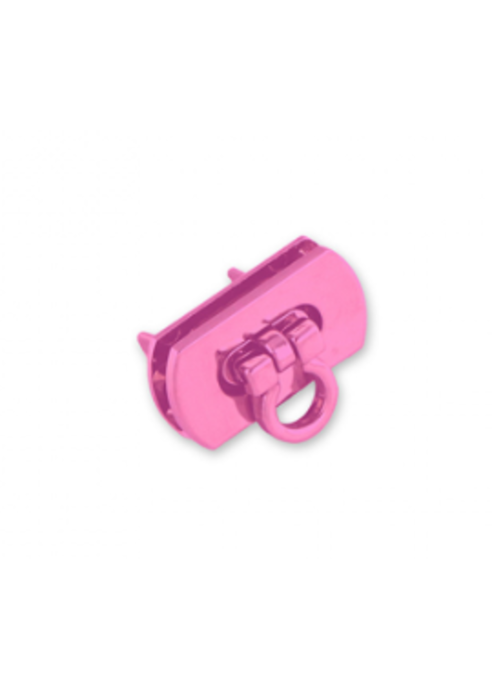 Tula Pink Tula Pink - Pocket Flip Lock - 1 1/4"- Metallic Pink - Set of 1