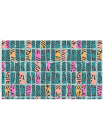 3 Wishes Zebra Dazzle   Funky Geo  PER 1/2 meter