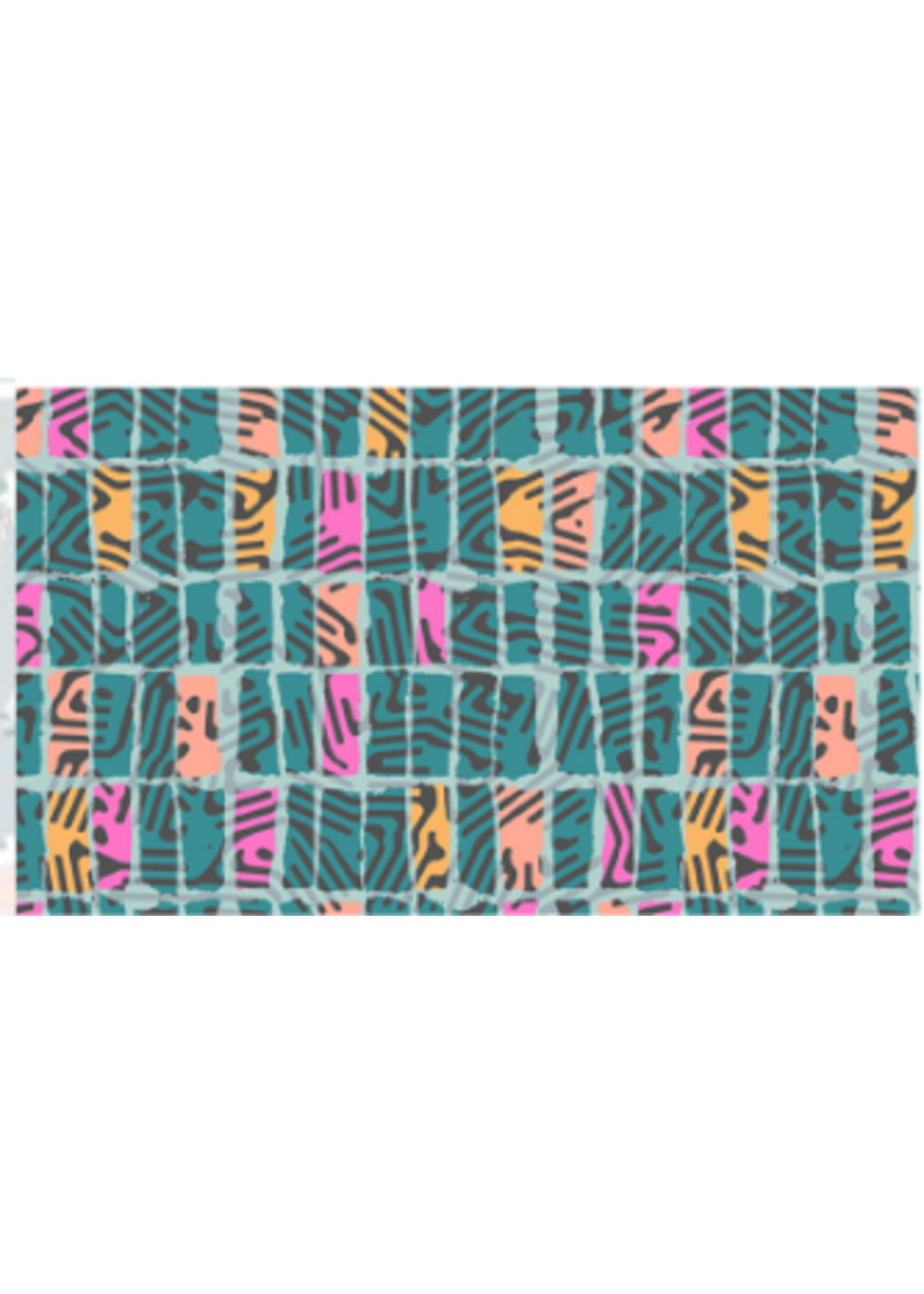 3 Wishes Zebra Dazzle   Funky Geo  PER 1/2 meter