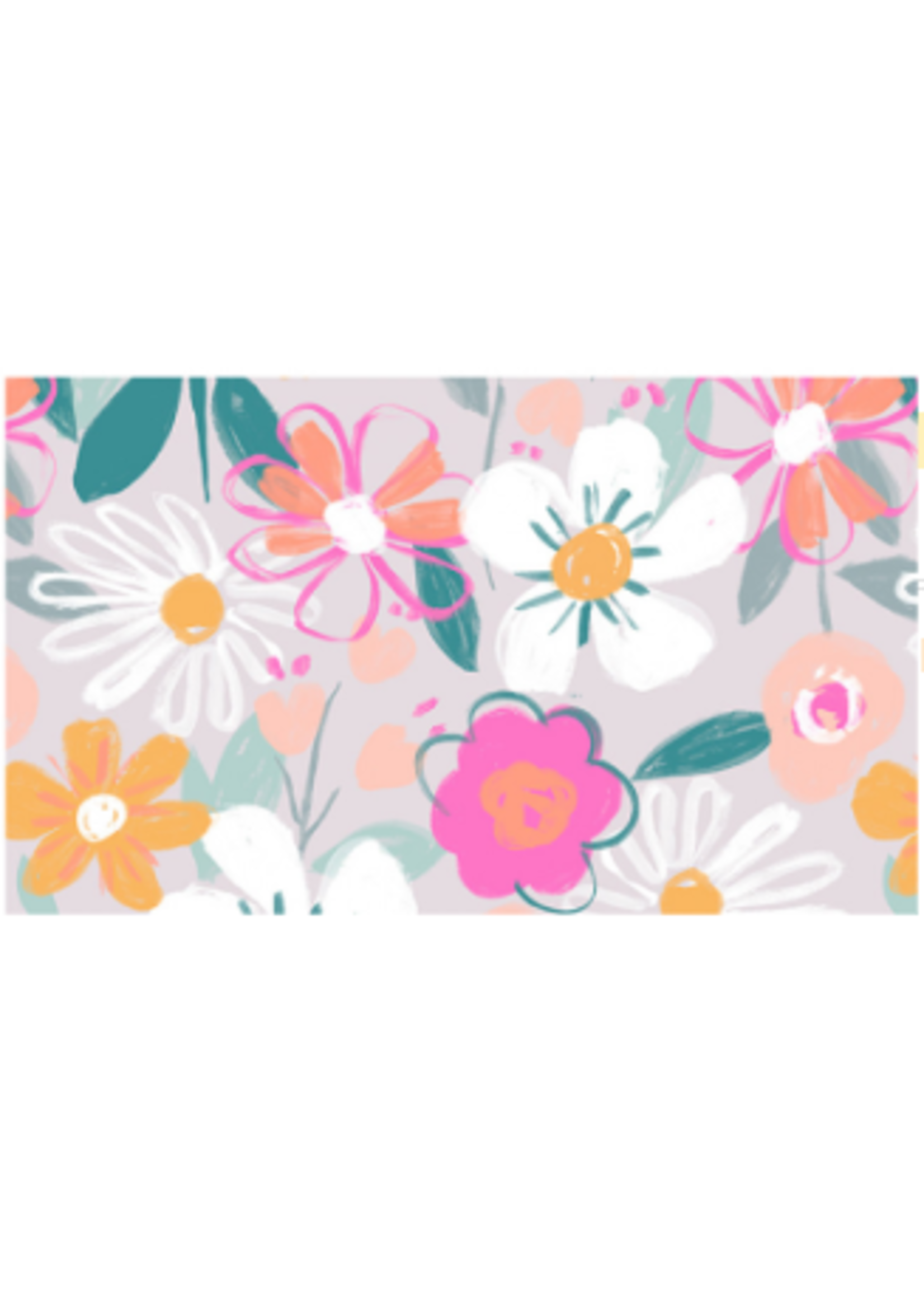 3 Wishes Zebra Dazzle  Floral Scatter  PER 1/2 meter
